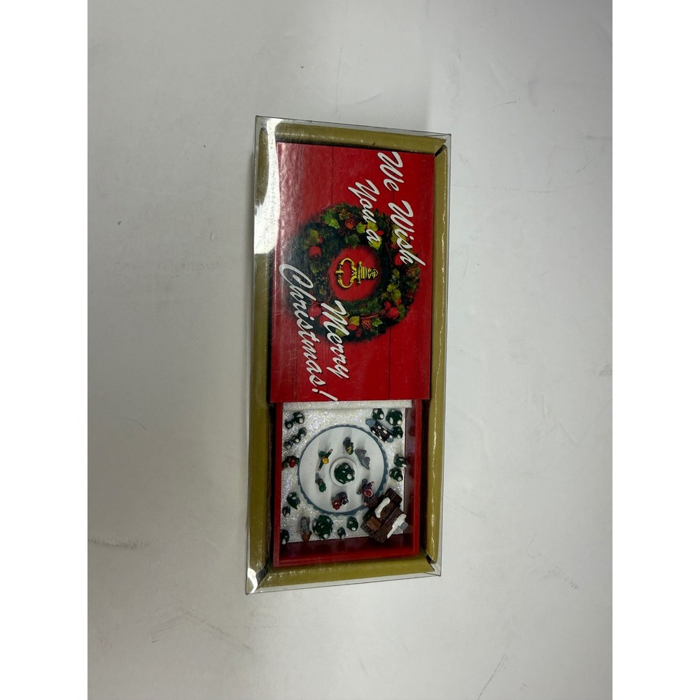 Gold Label Matchbox Melodies Animated Musicbx Wish You a Merry Christmas Skaters